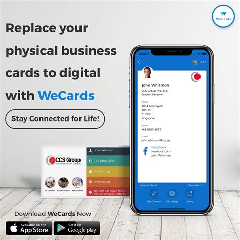 free business card app iphone.